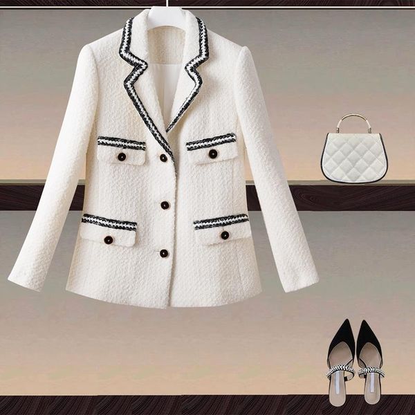 women's jackets 2021 autumn winter wool tweed and velvet suit collar single-breasted short for women, Black;brown
women's jackets 2021 autumn winter wool tweed and velvet suit collar single-breasted short for women, Black;brown