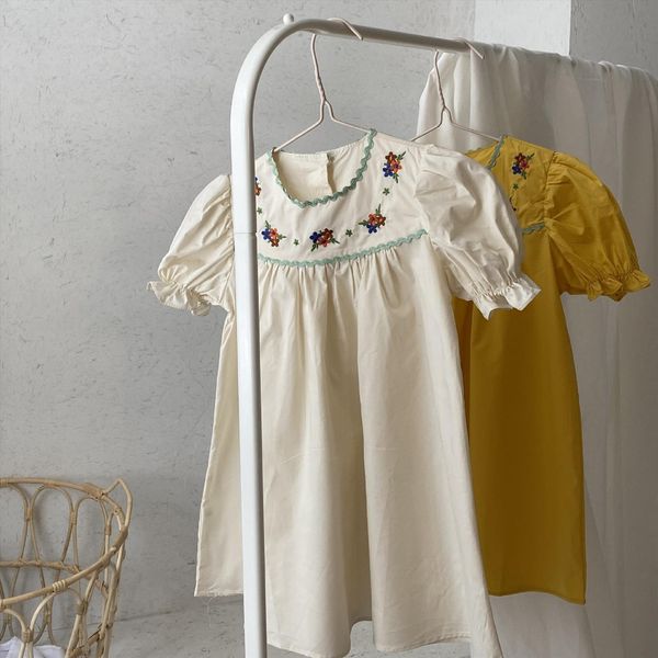little girls vintage children girl dresses floral embroidered frock summer korean style kids one piece clothes cotton, Red;yellow
little girls vintage children girl dresses floral embroidered frock summer korean style kids one piece clothes cotton, Red;yellow