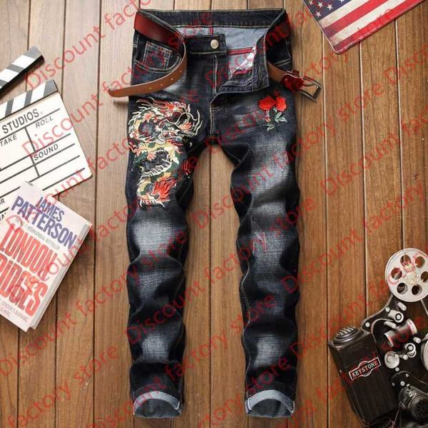mens jeans men straight cotton ripped distressed 3d dragon embroidery black denim trousers plus size 29-38 homme jeans, Blue
mens jeans men straight cotton ripped distressed 3d dragon embroidery black denim trousers plus size 29-38 homme jeans, Blue