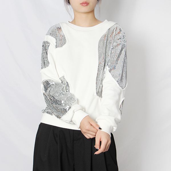 atchwork irregular sequins casual sweatshirt for women o neck long sleeve loose sweatshirts female 2021 autumn, Black
atchwork irregular sequins casual sweatshirt for women o neck long sleeve loose sweatshirts female 2021 autumn, Black