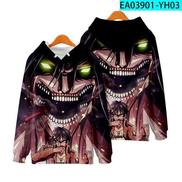 men's hoodies & sweatshirts japanese anime attack on titan 3d children's boy/girl hoodie harajuku attacking giant pullovers top, Black 
men's hoodies & sweatshirts japanese anime attack on titan 3d children's boy/girl hoodie harajuku attacking giant pullovers top, Black