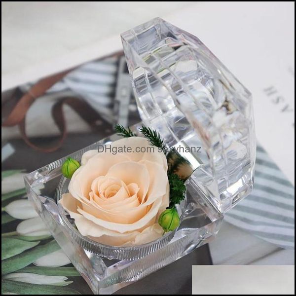 packaging & jewelry pouches, bags preserved rose flower ring box wedding engagement display holder gift drop delivery 2021 nwvxt, Pink;blue
packaging & jewelry pouches, bags preserved rose flower ring box wedding engagement display holder gift drop delivery 2021 nwvxt, Pink;blue