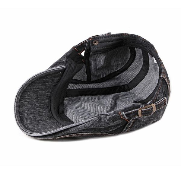 berets spring, summer and autumn denim hat korean style fashionable washed beret men's large size cotton peaked cap for women, Blue;gray
berets spring, summer and autumn denim hat korean style fashionable washed beret men's large size cotton peaked cap for women, Blue;gray