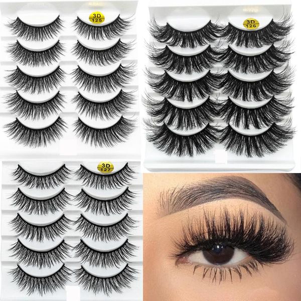 false eyelashes 5 pairs 3d faux mink fluffy wispy thick cross lashes handmade soft natural eyelashe makeup extension tools
false eyelashes 5 pairs 3d faux mink fluffy wispy thick cross lashes handmade soft natural eyelashe makeup extension tools