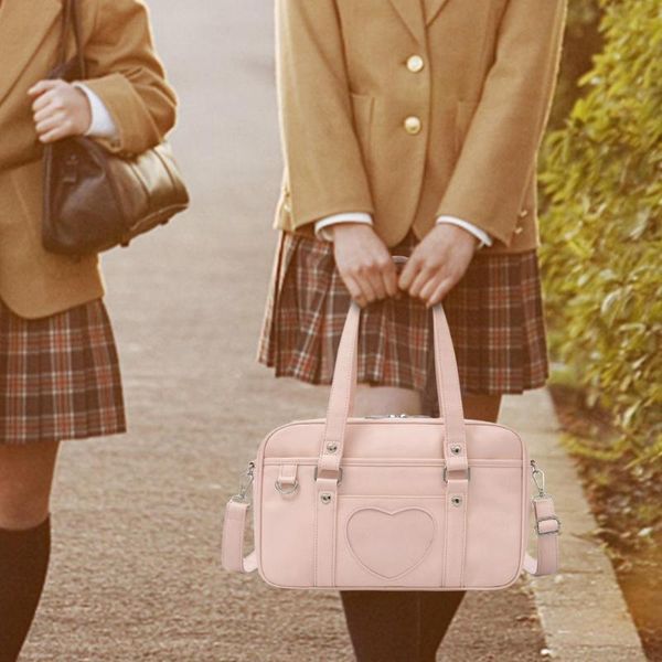 school bags student pu leather schoolbag large capacity shoulder bag heart jk uniform handbags women travel tote daily shopping
school bags student pu leather schoolbag large capacity shoulder bag heart jk uniform handbags women travel tote daily shopping