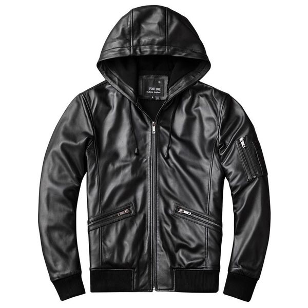 men's leather & faux autumn/winter genuine pure natural sheepskin hooded jacket slim fit motorcycle coat 3xl 4xl, Black
men's leather & faux autumn/winter genuine pure natural sheepskin hooded jacket slim fit motorcycle coat 3xl 4xl, Black