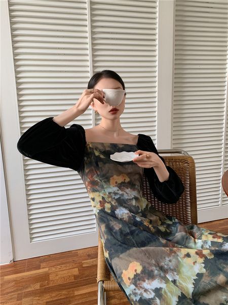 2021 new vintage floral print midi women backless lantern square neck long sleeve a line ladies s autumn 5arv, Black;gray
2021 new vintage floral print midi women backless lantern square neck long sleeve a line ladies s autumn 5arv, Black;gray