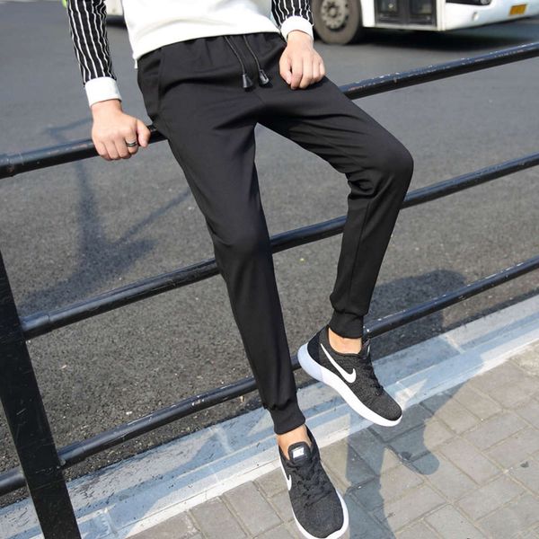 men's autumn korean casual knitting leg closing washing capri pants with various patterns, Black
men's autumn korean casual knitting leg closing washing capri pants with various patterns, Black
