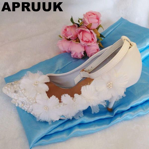 dress shoes 9cm thin high heels wedding women point toes white flowers brides bridal pumps ankle buckle straps, Black
dress shoes 9cm thin high heels wedding women point toes white flowers brides bridal pumps ankle buckle straps, Black