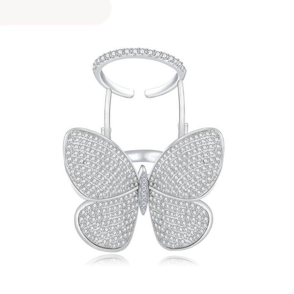 luxury unique active butterfly with sparkling clear cubic zirconia paved fashion knuckle rings for women wedding gift, Silver
luxury unique active butterfly with sparkling clear cubic zirconia paved fashion knuckle rings for women wedding gift, Silver