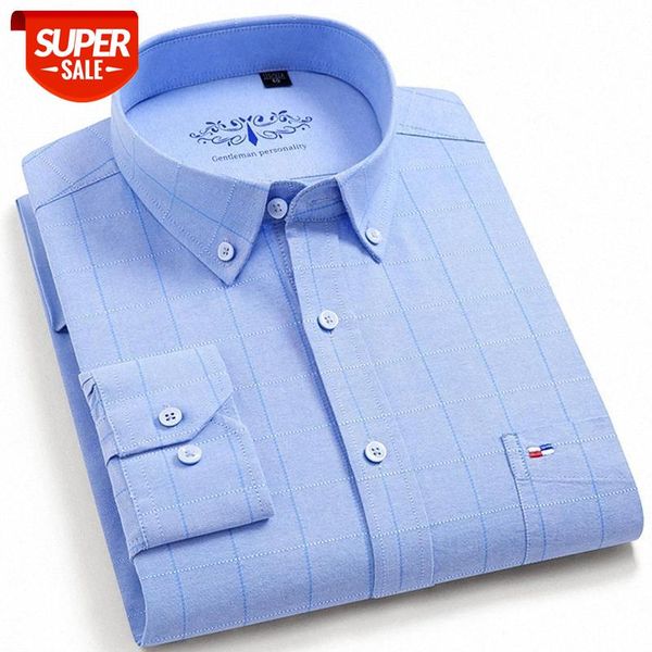 cotton oxford fabric casual men plaid shirt long sleeve male checked shirts striped regular fit button collar leisure easy care #bj96, White;black
cotton oxford fabric casual men plaid shirt long sleeve male checked shirts striped regular fit button collar leisure easy care #bj96, White;black