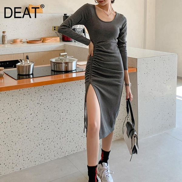 casual dresses deat 2021 autumn winter female solid skinny color long sleeve minimalist knitting sweater dress sg400, Black;gray
casual dresses deat 2021 autumn winter female solid skinny color long sleeve minimalist knitting sweater dress sg400, Black;gray