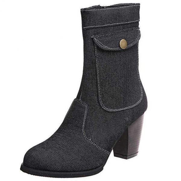 boots women's mid-rise roman solid set foot thick blue jeans high-heeled retro large ladies shoes, Black
boots women's mid-rise roman solid set foot thick blue jeans high-heeled retro large ladies shoes, Black