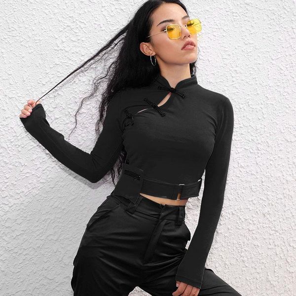 women's t-shirt dropshopping casual long sleeve shirt women chinese style crop tees harajuku streetwear t female cotton autumn 2021, White
women's t-shirt dropshopping casual long sleeve shirt women chinese style crop tees harajuku streetwear t female cotton autumn 2021, White