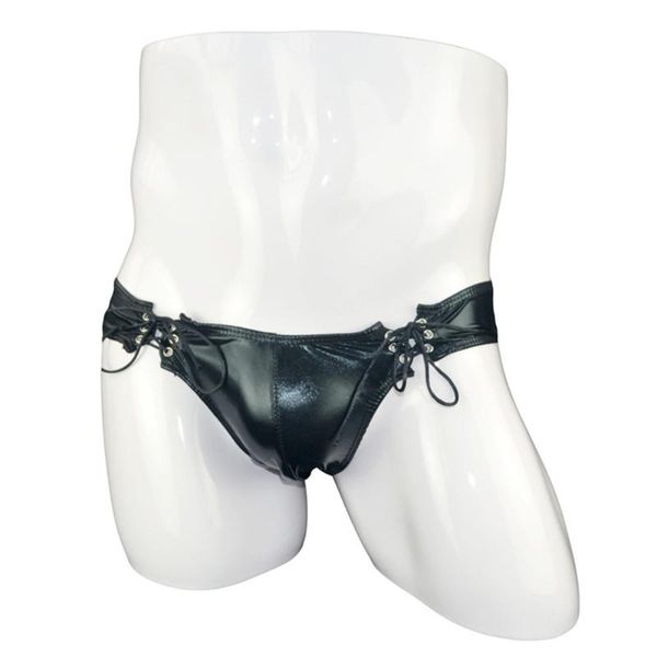 underpants men faux leather fashion low waist soft nightclub string knotted brief funny lingerie gay clothe sissy panties man inmitate, Black;white
underpants men faux leather fashion low waist soft nightclub string knotted brief funny lingerie gay clothe sissy panties man inmitate, Black;white
