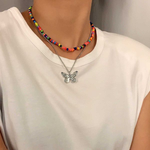 fashion jewelry simple rice bead suit autumn new alloy butterfly necklace female, Silver
fashion jewelry simple rice bead suit autumn new alloy butterfly necklace female, Silver