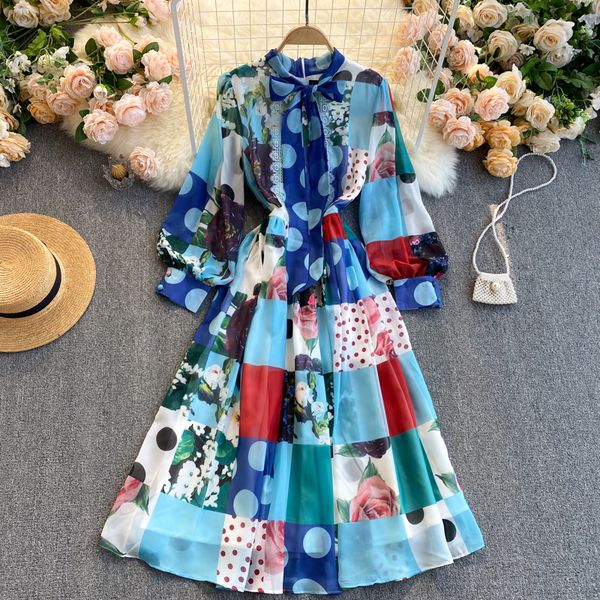 2021 new spring arrival print round collar high waist puff woven thin to line office lady chiffon dressed ltte, Black;gray
2021 new spring arrival print round collar high waist puff woven thin to line office lady chiffon dressed ltte, Black;gray