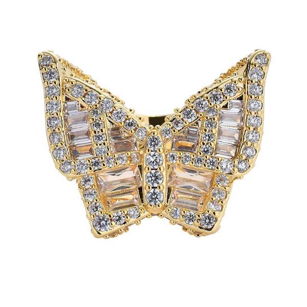 cluster rings trendy iced out micro pave cubic zircon butterfly men women jewelry, Golden;silver
cluster rings trendy iced out micro pave cubic zircon butterfly men women jewelry, Golden;silver