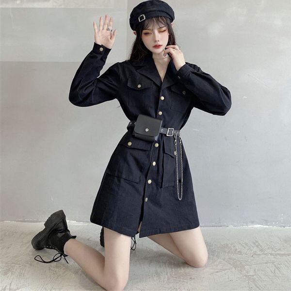 black long sleeve goth party dress korean harajuku vintage mini suit summer dresses women autumn elegant cosplay clothing, Black;gray
black long sleeve goth party dress korean harajuku vintage mini suit summer dresses women autumn elegant cosplay clothing, Black;gray