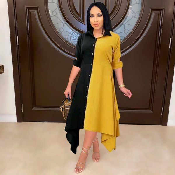 casual dresses 2021 women's leisure fashion street elegant color blocking irregular lining dress long, Black;gray
casual dresses 2021 women's leisure fashion street elegant color blocking irregular lining dress long, Black;gray