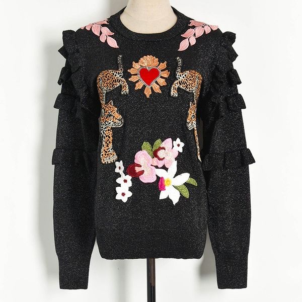 women's sweaters ebaihui floral patch love leopard print double sleeve sweater long female knitted vintage 9pa4, White;black
women's sweaters ebaihui floral patch love leopard print double sleeve sweater long female knitted vintage 9pa4, White;black