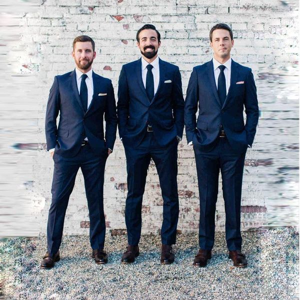 men's suits & blazers two piece custom made generous navy button groom tuxedos groomsmen man suit mens wedding (jacket+pants+tie), White;black
men's suits & blazers two piece custom made generous navy button groom tuxedos groomsmen man suit mens wedding (jacket+pants+tie), White;black
