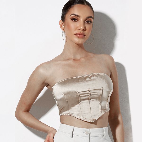 slim solid color corset women trendy y2k clothes night club outfits backless vintage bustier crop, White
slim solid color corset women trendy y2k clothes night club outfits backless vintage bustier crop, White