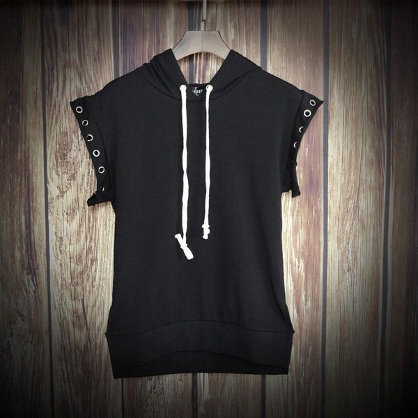 men's t-shirts fashion men slim sleeveless hoodies boyfriend t shirts harajuku street hip hop black summer cross-tied, White;black
men's t-shirts fashion men slim sleeveless hoodies boyfriend t shirts harajuku street hip hop black summer cross-tied, White;black