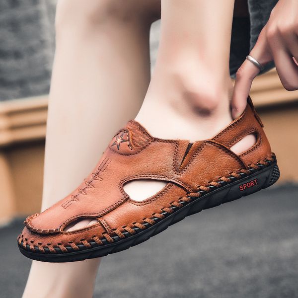 sandals men's summer outdoor slippers soft soled casual shoes korean fashion breathable beach k7l8, Black
sandals men's summer outdoor slippers soft soled casual shoes korean fashion breathable beach k7l8, Black