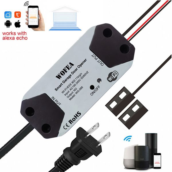 wofea wifi remote smart garage door opener controller prot alexa google home voice control power by tuya smart smartlife app
wofea wifi remote smart garage door opener controller prot alexa google home voice control power by tuya smart smartlife app