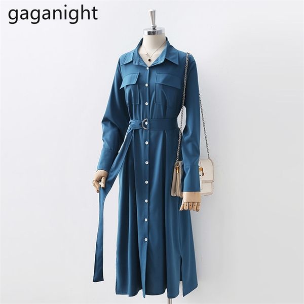 spring long sleeve shirt dress retro sashes women denim dresses pockets button female casual loose 210601, White
spring long sleeve shirt dress retro sashes women denim dresses pockets button female casual loose 210601, White