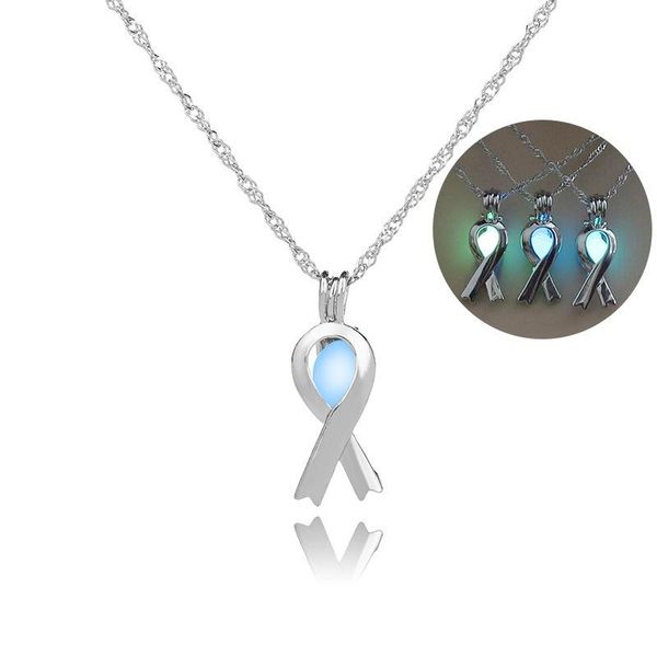 pendant necklaces red ribbon glow in the dark necklace breast cancer for women jewelry scarf fluorescent light, Silver
pendant necklaces red ribbon glow in the dark necklace breast cancer for women jewelry scarf fluorescent light, Silver