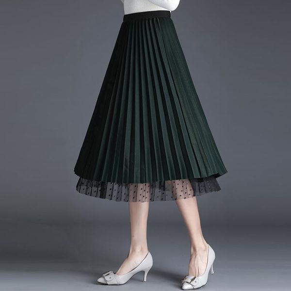 skirts 2021 spring summer pleated womens dot mesh women vintage high waist a-line, Black
skirts 2021 spring summer pleated womens dot mesh women vintage high waist a-line, Black