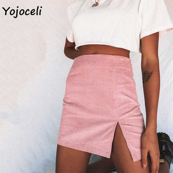 yojoceli corduroy skirt bottom women a line mini split female casual streetwear 210609, Black
yojoceli corduroy skirt bottom women a line mini split female casual streetwear 210609, Black