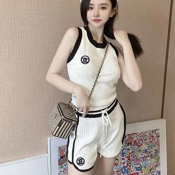 women's tracksuits ewsfv 2021 summer short ice silk knitted suit women sleeveless shorts casual fashion spice internet set, Gray
women's tracksuits ewsfv 2021 summer short ice silk knitted suit women sleeveless shorts casual fashion spice internet set, Gray