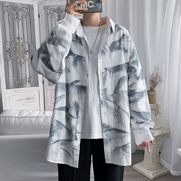 2021 spring tie-dye men's fashion printing retro casual men streetwear long-sleeved shirts mens shirt arwu, White;black
2021 spring tie-dye men's fashion printing retro casual men streetwear long-sleeved shirts mens shirt arwu, White;black