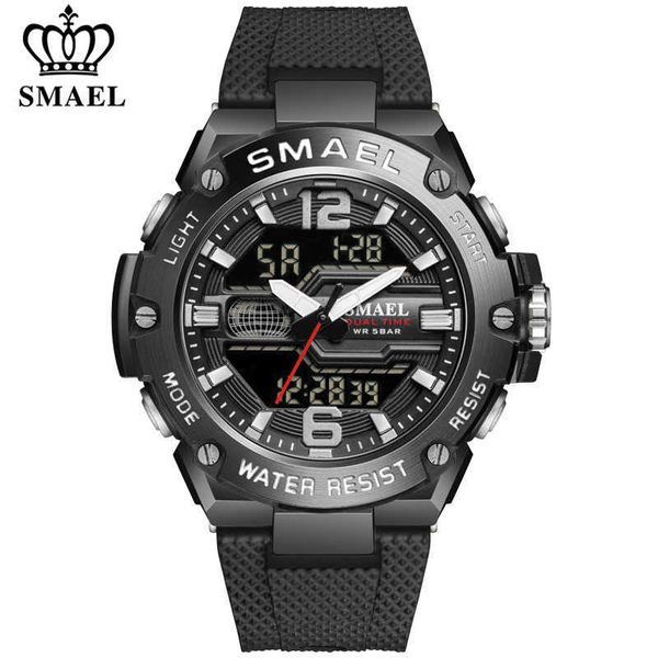 smael brand mens sport waterproof wristwatch fashion double display digital quartz watch men led military army date watches 210728, Slivery;brown
smael brand mens sport waterproof wristwatch fashion double display digital quartz watch men led military army date watches 210728, Slivery;brown