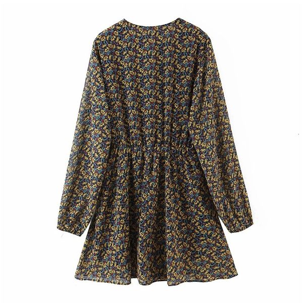 2021 new floral print chiffon mini women fashion v neck long sleeve plus size elegant party ladies casual boho beach es femme kqvm, Black;gray
2021 new floral print chiffon mini women fashion v neck long sleeve plus size elegant party ladies casual boho beach es femme kqvm, Black;gray