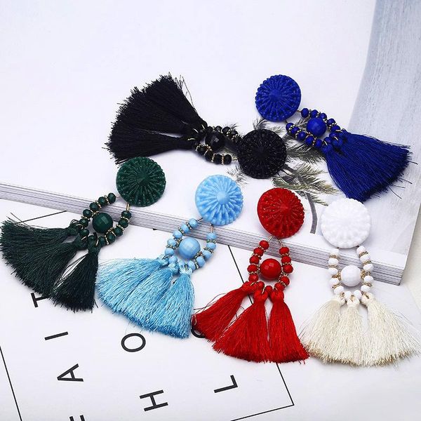 dangle & chandelier european and american explosion models of pure color retro ethnic style crystal long tassel earrings, Silver
dangle & chandelier european and american explosion models of pure color retro ethnic style crystal long tassel earrings, Silver