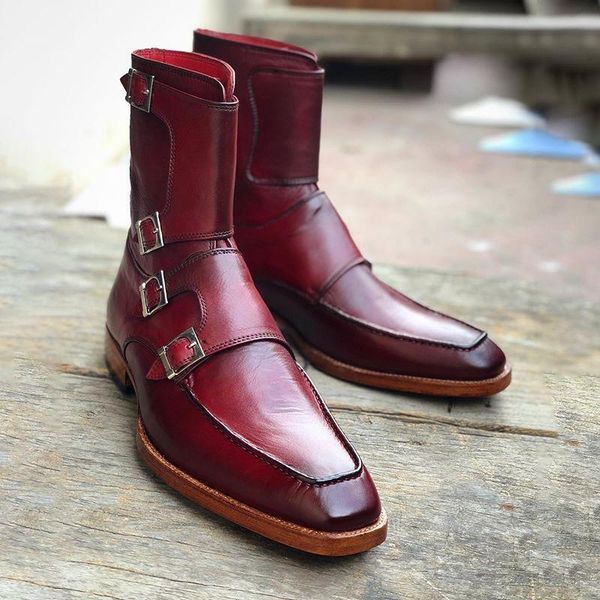 dress shoes men's boots leather with buckle carved elegant classic male casual ankle stylish combat kr107 ceuz, Black
dress shoes men's boots leather with buckle carved elegant classic male casual ankle stylish combat kr107 ceuz, Black