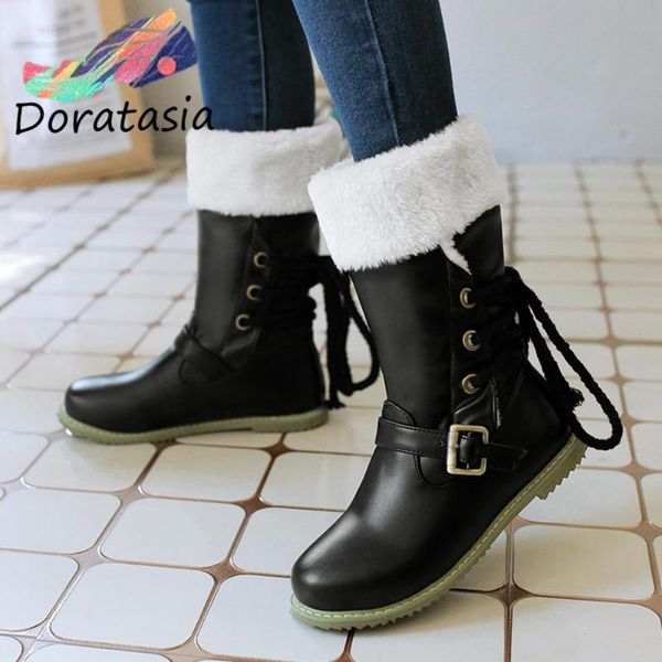 boots doratasia women lace up short plush buckle shoes winter warm black casual snowboots fashion mid calf
boots doratasia women lace up short plush buckle shoes winter warm black casual snowboots fashion mid calf