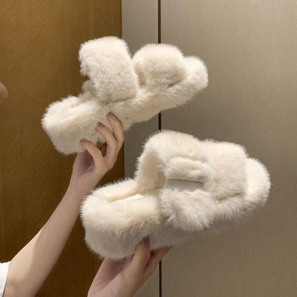 slippers lluumiu fluffy woman winter indoor cute fur house soft plush platform flats non slip, Black
slippers lluumiu fluffy woman winter indoor cute fur house soft plush platform flats non slip, Black