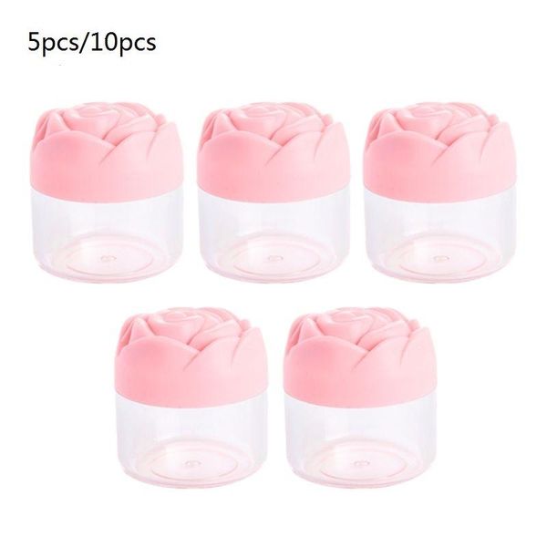 5/10pcs 20g clear cream jar with rose pattern lid empty bottles cosmetics lotion plastic container refillable makeup storage pot
5/10pcs 20g clear cream jar with rose pattern lid empty bottles cosmetics lotion plastic container refillable makeup storage pot