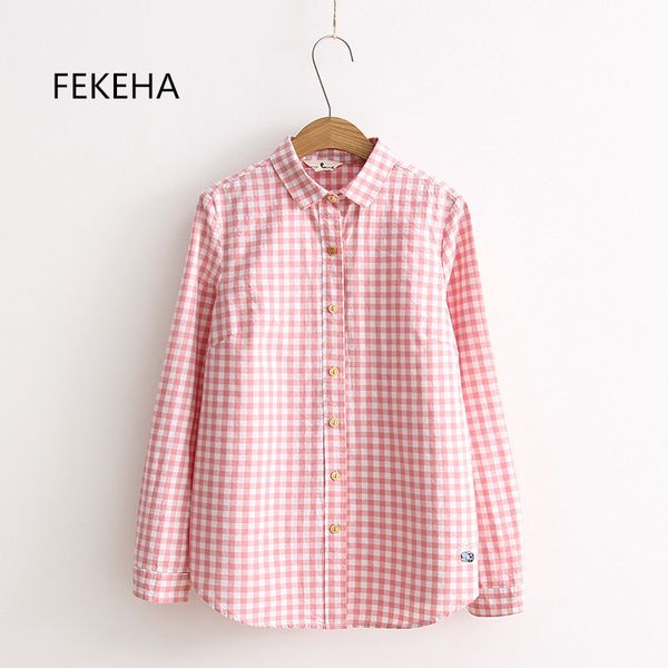 fekeha cotton long sleeve blouse women with embroidery plaid shirts for women autumn blue yellow lady work blouses office 210304, White
fekeha cotton long sleeve blouse women with embroidery plaid shirts for women autumn blue yellow lady work blouses office 210304, White