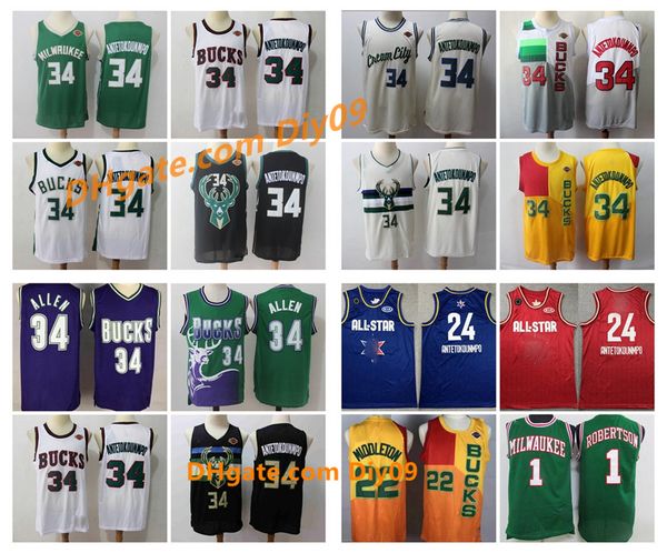 men milwaukee bucks 34 ray allen giannis antetokounmpo retro jersey eric bledsoe 6 all-star 1 oscar robertson basketball jerseys, Black;red
men milwaukee bucks 34 ray allen giannis antetokounmpo retro jersey eric bledsoe 6 all-star 1 oscar robertson basketball jerseys, Black;red
