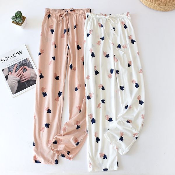2021 new japanese pajamas bottoms women's spring and autumn knitted cotton home pants loose large size trousers pqdq, Black
2021 new japanese pajamas bottoms women's spring and autumn knitted cotton home pants loose large size trousers pqdq, Black