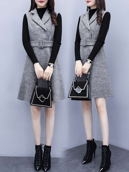 show thin suit skirt reduce age foreign style autumn winter 2021 new woolen vest dress two piece sweater, White
show thin suit skirt reduce age foreign style autumn winter 2021 new woolen vest dress two piece sweater, White