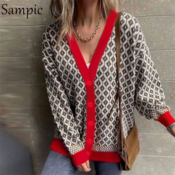 sampic long sleeve knitted casual v neck patchwork winter cardigans women 2021 fashion y2k argyle knitwear sweater jumpers, White;black
sampic long sleeve knitted casual v neck patchwork winter cardigans women 2021 fashion y2k argyle knitwear sweater jumpers, White;black