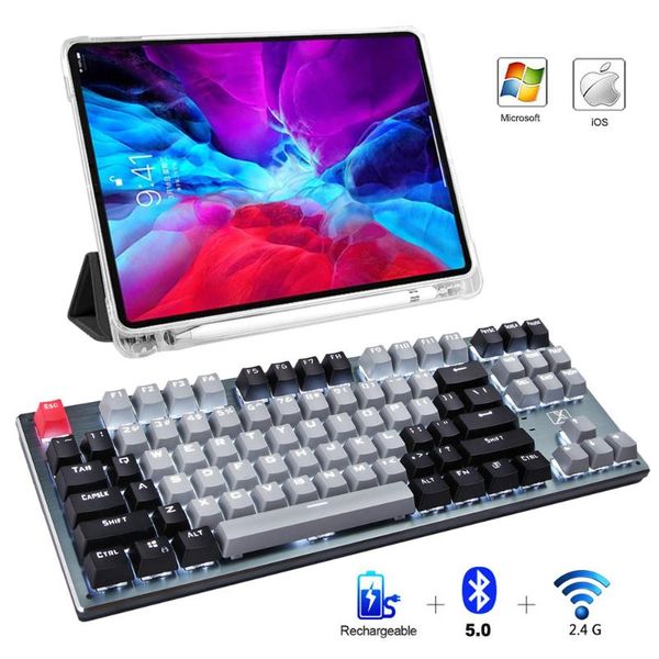 keyboards three-mode mechanical keyboard rf912d 87 keys backlit bluetooth wireless wired rechargeable gaming tablet lapmac
keyboards three-mode mechanical keyboard rf912d 87 keys backlit bluetooth wireless wired rechargeable gaming tablet lapmac