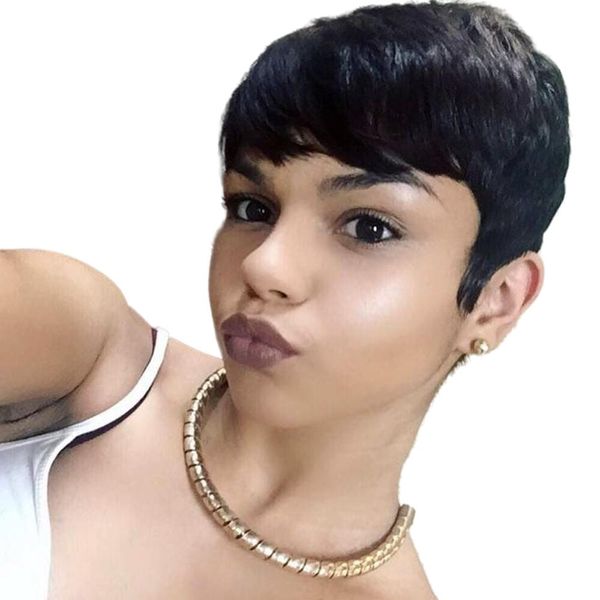 pixie cut wig natural straight short malaysian human hair none lace front wigs for black women peruvian wig, Black;brown
pixie cut wig natural straight short malaysian human hair none lace front wigs for black women peruvian wig, Black;brown